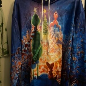 Blue and Multicolor Men's Sweater